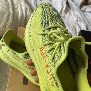 Frozen Yellow Yeezy 350